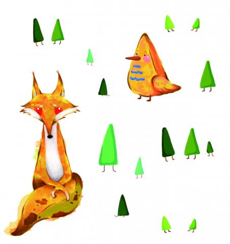 Cookie 設計 - 繪圖-香蕉小動物