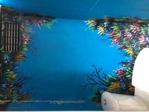彩虹木馬 - 外包-廁所壁畫（海洋）