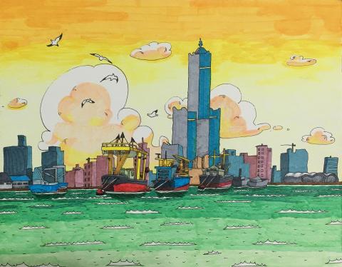 DNTLAMLT_Illustration and Design - 麥克筆手繪港都意象