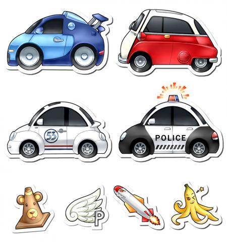 水茵 - Q版車子插畫&小道具