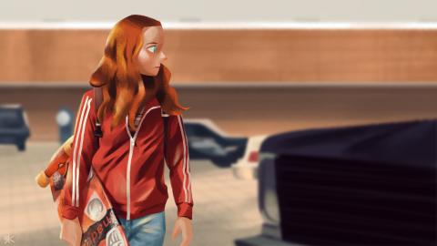 李味蓉 - 美劇怪奇物語劇照插畫