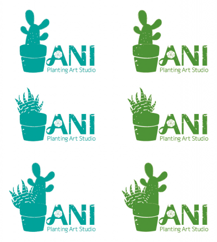 極光視覺設工作室 - 植栽藝術工作室LOGO設計