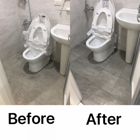 媽媽手清潔工作室 - 裝潢後細清-公共浴廁部分