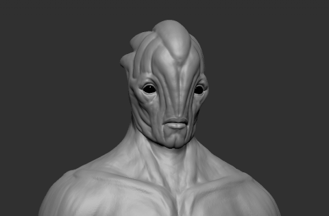 吳孟倢 - 高面數模型雕刻  使用工具 : Zbrush