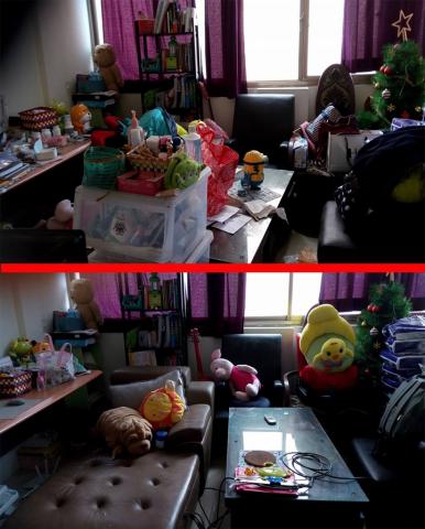 主恩滿溢 - 上圖：整理前
下圖：整理後