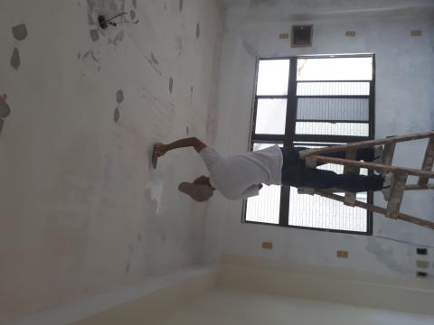 金玉滿堂  油漆 防水 工程 - 天花板釘子孔補土批土