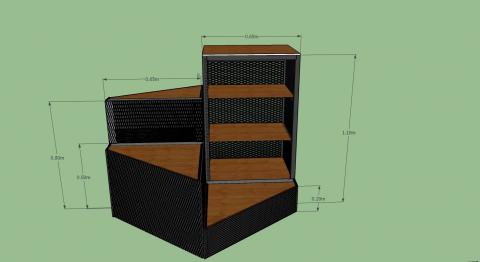 合成五金加工所 - 收納型樓梯轉台設計及製作