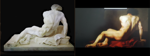 李亦 - 訂製品  油畫轉雕塑作品  {半成品}