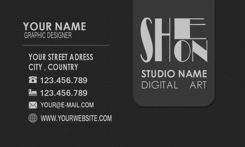 SheonYu - 商業名片設計-個人範例