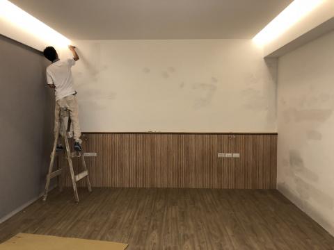 昀展室內裝修設計&油漆工程行 - 牆面補土休補