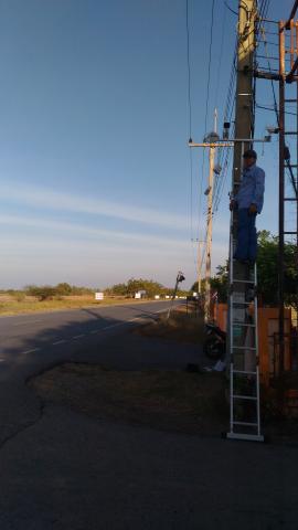 天與 - 安裝監視器系統於馬路十字路口於泰國南部-Kola