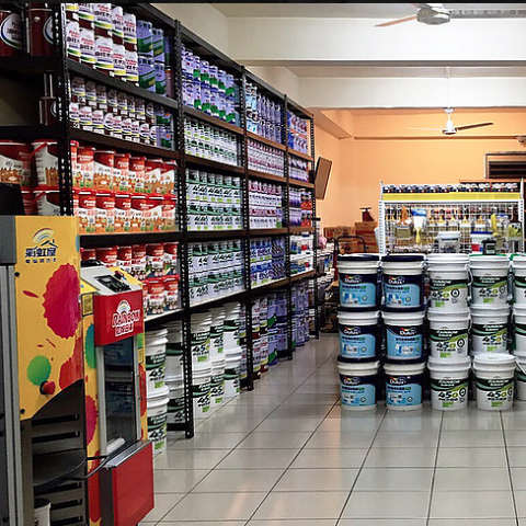 安寶角鋼有限公司 - 黑砂紋店面展示貨架