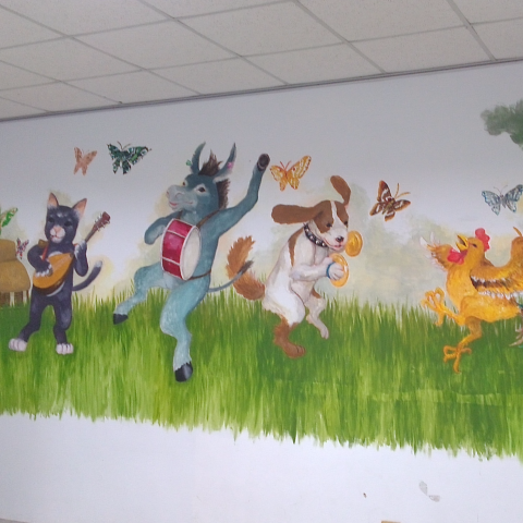 鄧觀 - 音樂教室壁畫