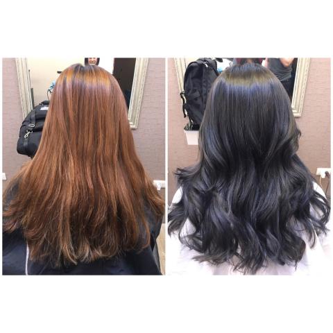 Peggy - 深灰綠✔️➕藍灰✔️?? 低調的質感??? 超適合冬天的髮色???? 霧霧灰灰?? 搭配OLAPLEX（歐啦）?還原結構修護✨✨✨✨ 日本三段結構式護髮✔️加強頭髮保濕✔️ 補充蛋白質✔️水份✔️讓髮質??? 想改變改造髮型✔️☎️☎️☎️02-2906-2205

9️⃣號Peggy9️⃣號Peggy9️⃣號Peggy