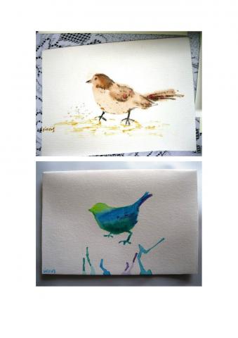 賴英倫 (珮瑩 Aining Art Studio) - 工作室作品-水彩插畫卡片