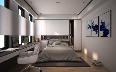 工聚室內裝修工程有限公司 - 台中住辦
臥房