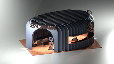 唐采逸趣文創有限公司 - 軍藍色代表信任、安全以及權威，也被視為是撫慰並平和的穩重氣息，呼應奇瓦士18年藍標威士忌，是成年人獨有的飲料。