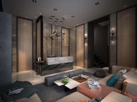 工聚室內裝修工程有限公司 - 台中住辦
迎賓大廳