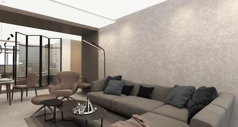 吾界設計 - 新營公寓 老宅改造 - 客廳沙發