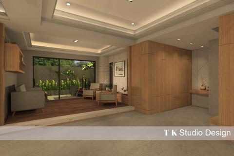 TK 空間設計工作室 - 住宅規劃透天案--
本案為透天住宅,三代同堂居住,此圖為一樓入口處除鞋櫃設計外,規劃了簡單的接待洽談區 TK 空間設計工作室 - 住宅規劃透天案--
本案為透天住宅,三代同堂居住,此圖為一樓入口處除鞋櫃設計外,規劃了簡單的接待洽談區