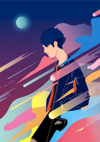 Charlie Lin - 2018－墜落
插畫設計