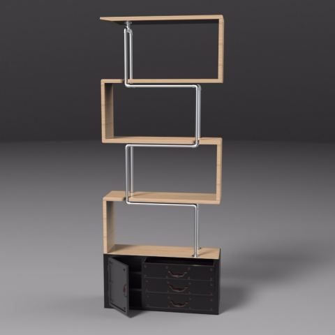 Joshua - 冰滴櫃子
藉由冰滴咖啡壺的概念再加上工業風的元素為設計理念