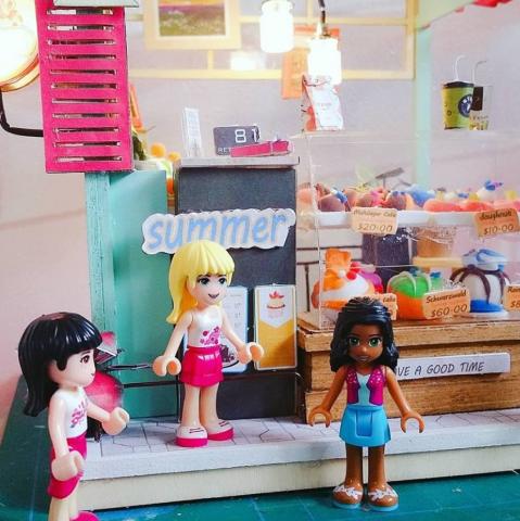  - 甜點蛋糕店鋪袖珍模型屋