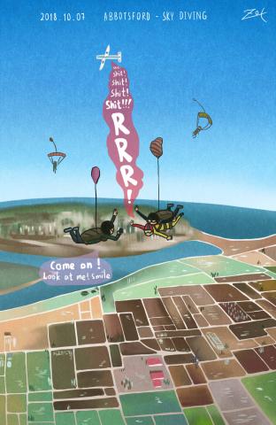 張羽辰 - Sky diving