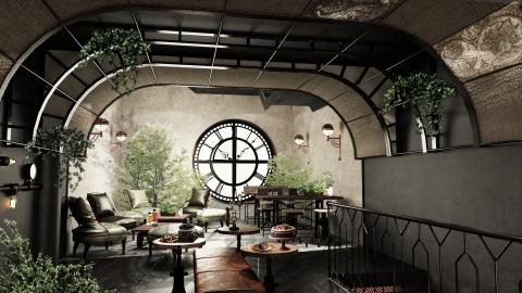 Yvette  - 商業空間 早午餐店 設計+3d渲染圖