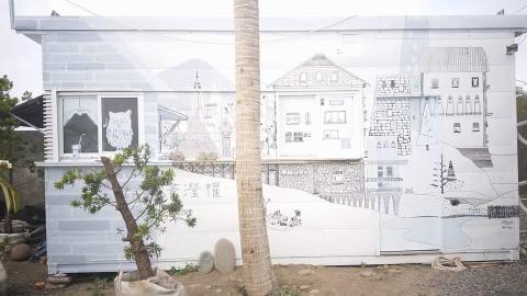 張永鍇個人工作室 - 屏東 「愛琴海岸咖啡廳」壁畫 2018 02