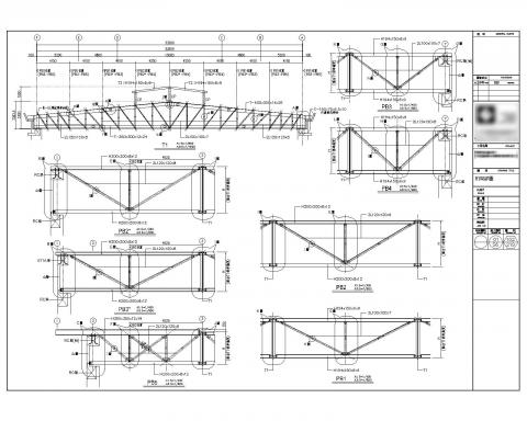 宇安工作室 - 
屋頂桁架詳圖