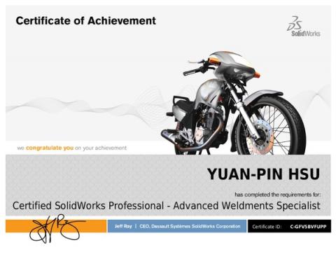 極品數位有限公司 - SolidWorks CSWP 熔接設計