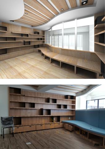 尖峰空間設計有限公司 - 由點線面構製發想,3D模擬圖/實照