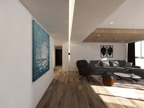 3D效果圖繪製 . 施工圖繪製 - 現代人文風