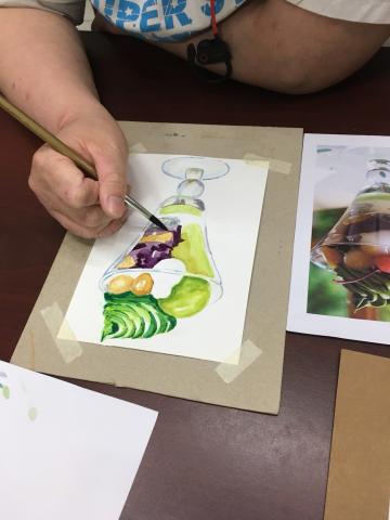 愛麗莎 愛話畫 - 學員作畫側拍 愛麗莎 愛話畫 - 學員作畫側拍