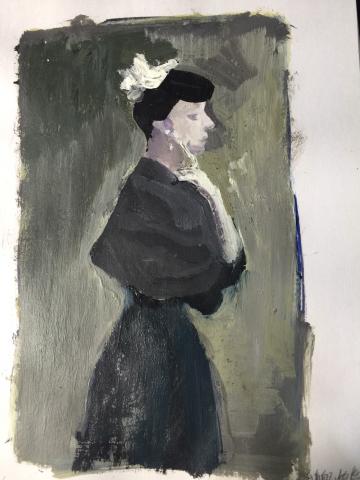 三顆石頭 - 美術家教 練習作品示範