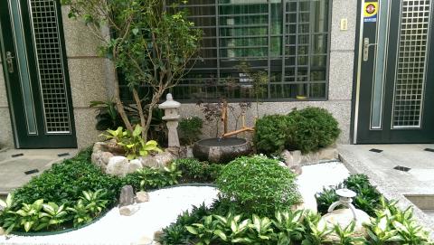 林于軒 - 台中透天社區宅前花圃日式美化