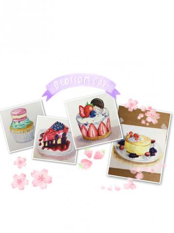 愛麗莎 愛話畫 - 甜點插畫 愛麗莎 愛話畫 - 甜點插畫