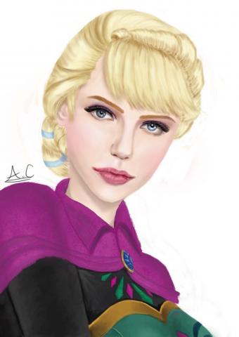 Anning - 真人艾莎女王肖像