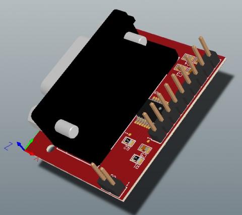 M.W Studio - PCB Layout 3D模擬圖