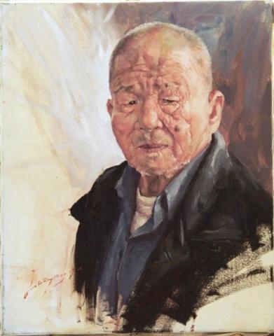 劉宗榮 X 六弄拾號 - 對外公的思念  油彩  2009