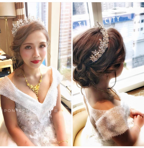 新秘Wedding優雅不羈 Pony&Chloe《精品》閨蜜婚紗/自主婚紗照/孕婦寫真 - 現場造型