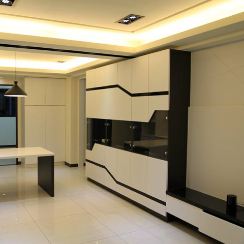 宏宇設計(專業設計公司及綜合建材銷售) - 客廳電視櫃+收納邊櫃實作!!