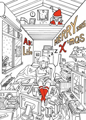 林子鈞 - 手繪聖誕卡片