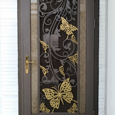 晉勝金屬工程 - 不鏽鋼烤漆大門