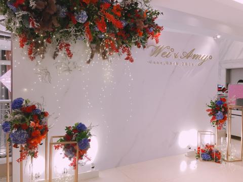 隅花相識 - ［2018/6/9新莊晶宴］拍照區背板設計