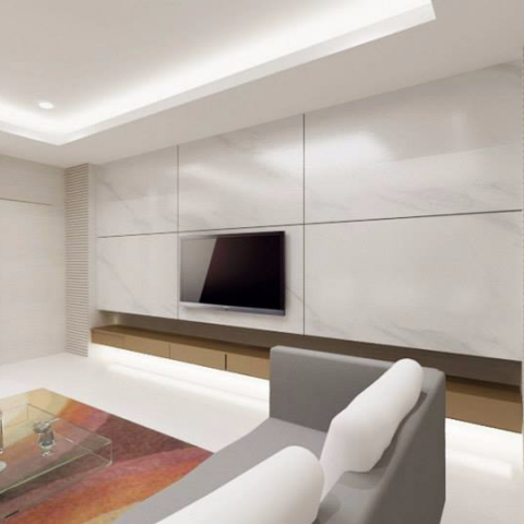 君鼎制作‧空間規劃 - 3D作品 / 客廳電視牆