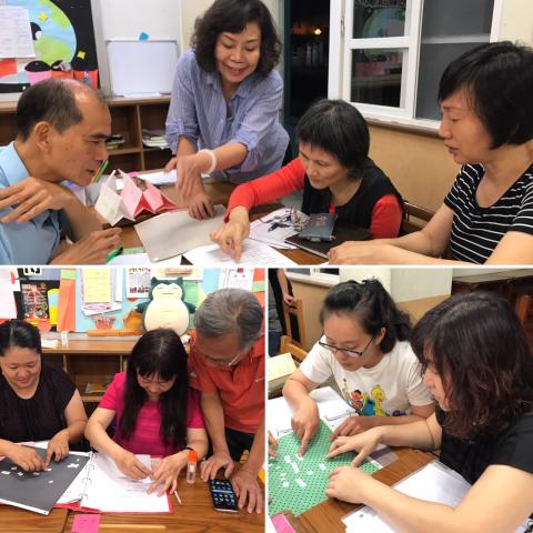 英語通  - 中台灣社區大學成人美語課程：句型拼圖