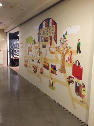 林柏辰 - 誠品信義店-4F插畫地圖繪製