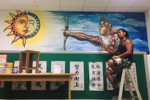 Vavayan藝術工坊 - 布農射日傳說壁畫